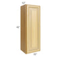 RTA Glazed Praline 15" x 42" Wall Cabinet with 1 Decorative End Panel