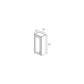 RTA Glazed Praline 18" x 30" Wall Cabinet with 2 Decorative End Panels