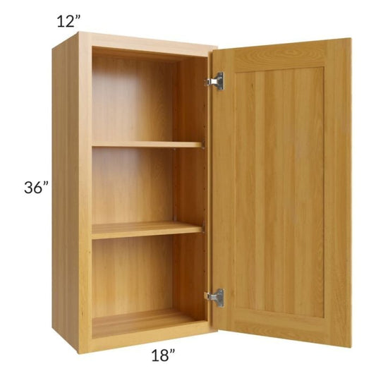 RTA Glazed Praline 18" x 36" Wall Cabinet with 2 Decorative End Panels