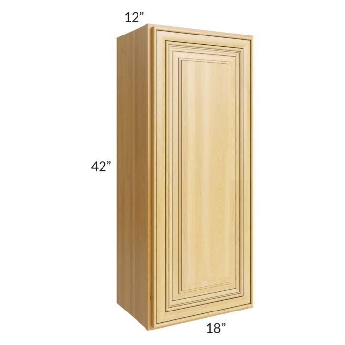 RTA Glazed Praline 18" x 42" Wall Cabinet