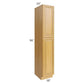 RTA Glazed Praline 18" x 96" Utility Cabinet with 4 Roll Out Trays