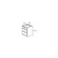 RTA Glazed Praline 21" 3-Drawer Base Cabinet with 1 Decorative End Panel