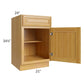 RTA Glazed Praline 21" Base Cabinet - Right Hinged with 2 Decorative End Panels and 1 Roll Out Tray