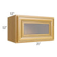 RTA Glazed Praline 21" x 12" Decorative Wall Cabinet with Beveled Glass