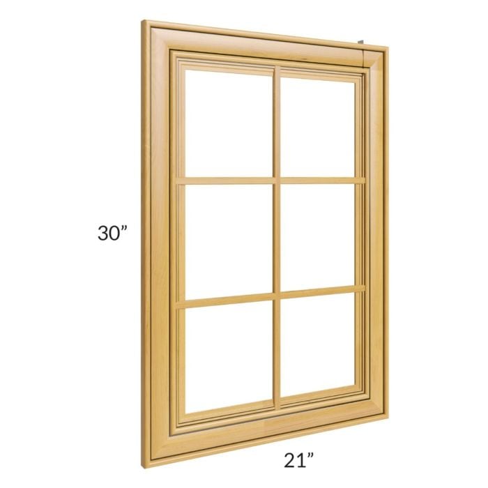 RTA Glazed Praline 21" x 30" Mullion Glass Door