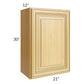 RTA Glazed Praline 21" x 30" Wall Cabinet with 2 Decorative End Panels