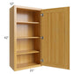 RTA Glazed Praline 21" x 42" Wall Cabinet