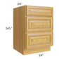 RTA Glazed Praline 24" 3-Drawer Base Cabinet with 2 Decorative End Panels