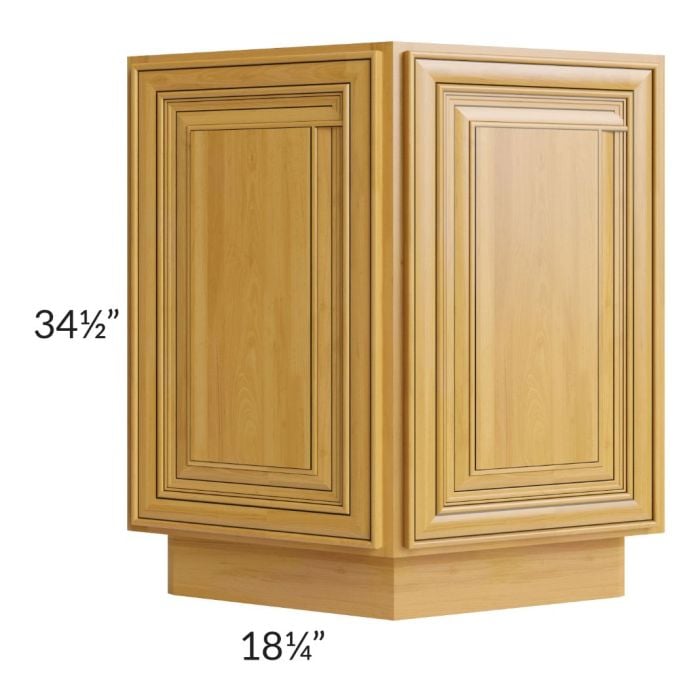 RTA Glazed Praline 24" Base End Angle Cabinet