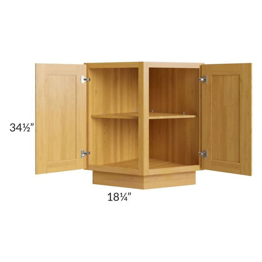 RTA Glazed Praline 24" Base End Angle Cabinet with 1 Decorative End Panel