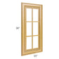 RTA Glazed Praline 24" x 30" Corner Mullion Glass Door