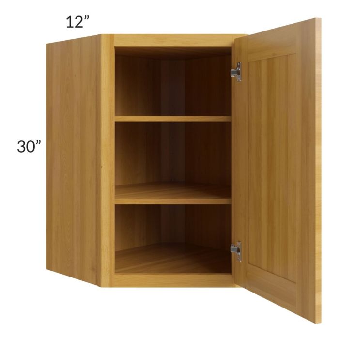 RTA Glazed Praline 24" x 30" Diagonal Corner Wall Cabinet