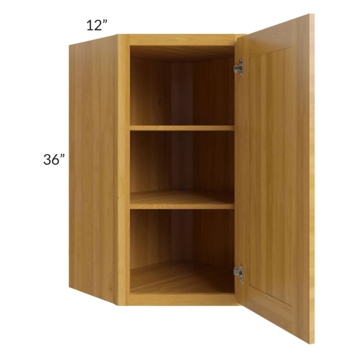 RTA Glazed Praline 24" x 36" Diagonal Corner Wall Cabinet