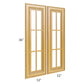 RTA Glazed Praline 24" x 36" Mullion Glass Door