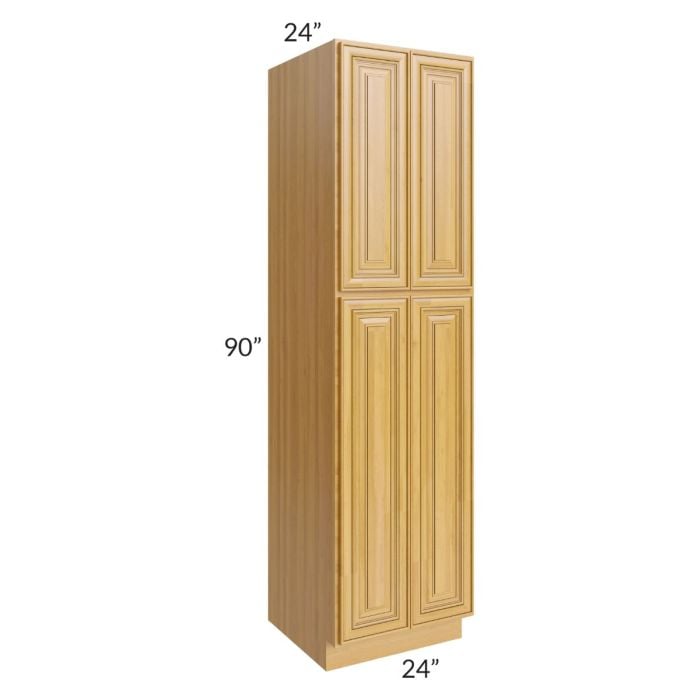RTA Glazed Praline 24" x 90" Utility Cabinet