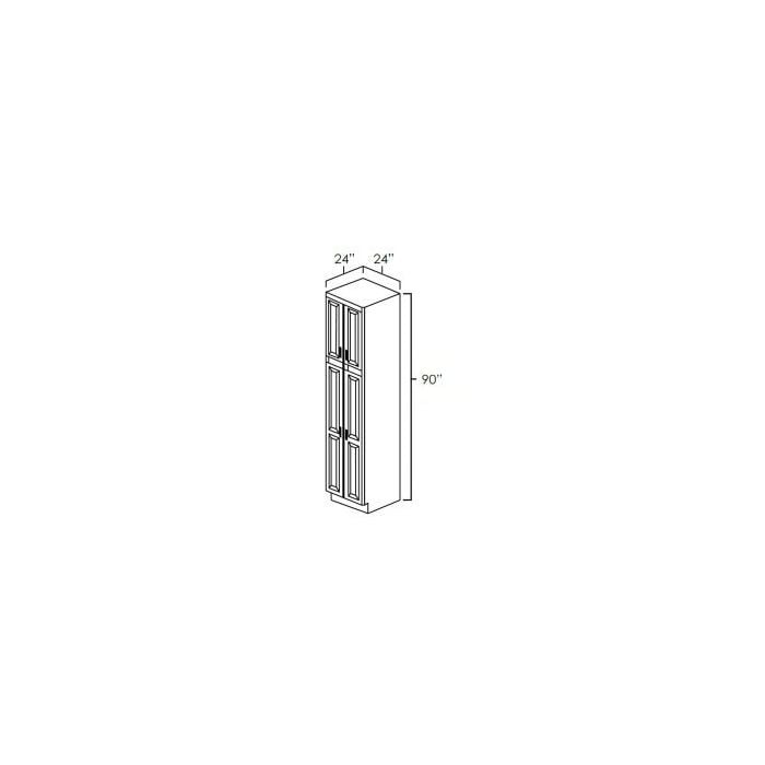 RTA Glazed Praline 24" x 90" Utility Cabinet