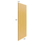 RTA Glazed Praline 24" x 96" Refrigerator End Panel