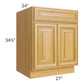 RTA Glazed Praline 27" Base Cabinet with 1 Decorative End Panel and 1 Roll Out Tray