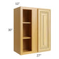 RTA Glazed Praline 27" x 30" Blind Corner Wall Cabinet