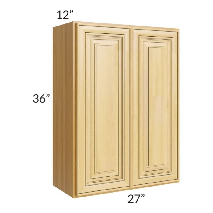 RTA Glazed Praline 27" x 36" Wall Cabinet