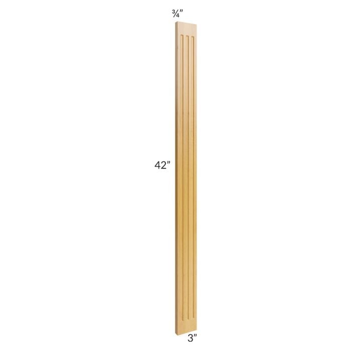 RTA Glazed Praline 3" x 42" Fluted Wall Filler
