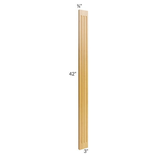 RTA Glazed Praline 3" x 42" Fluted Wall Filler