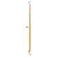 RTA Glazed Praline 3" x 96" Fluted Tall Base Filler