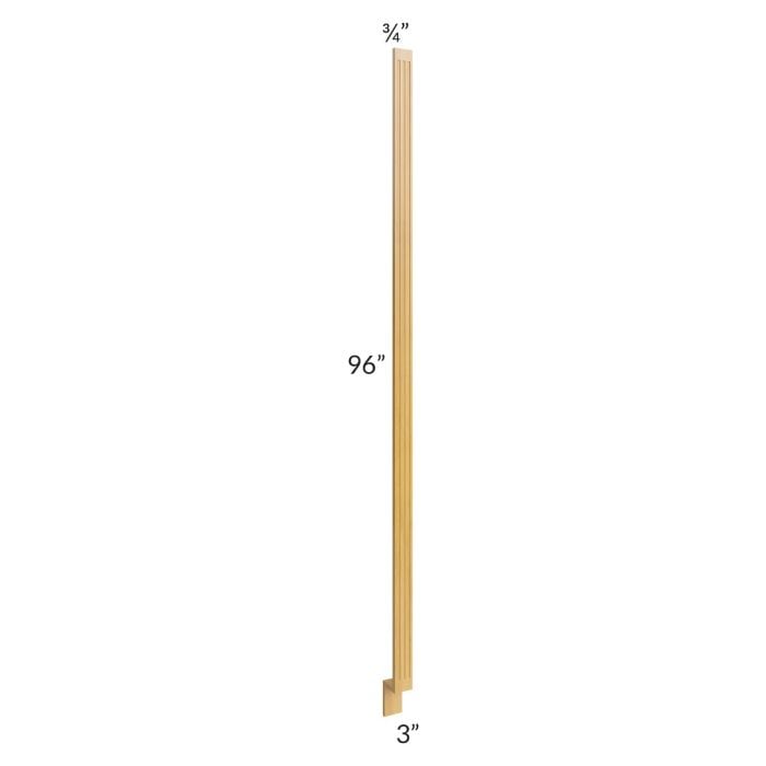 RTA Glazed Praline 3" x 96" Fluted Tall Base Filler
