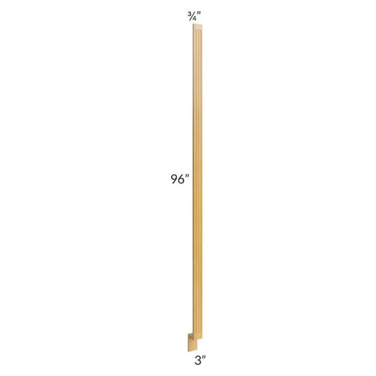 RTA Glazed Praline 3" x 96" Fluted Tall Base Filler