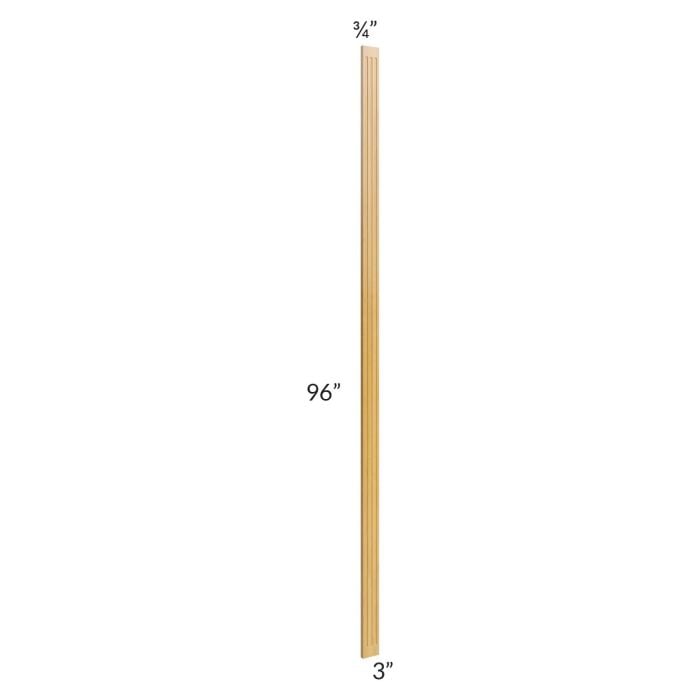 RTA Glazed Praline 3" x 96" Fluted Wall Filler