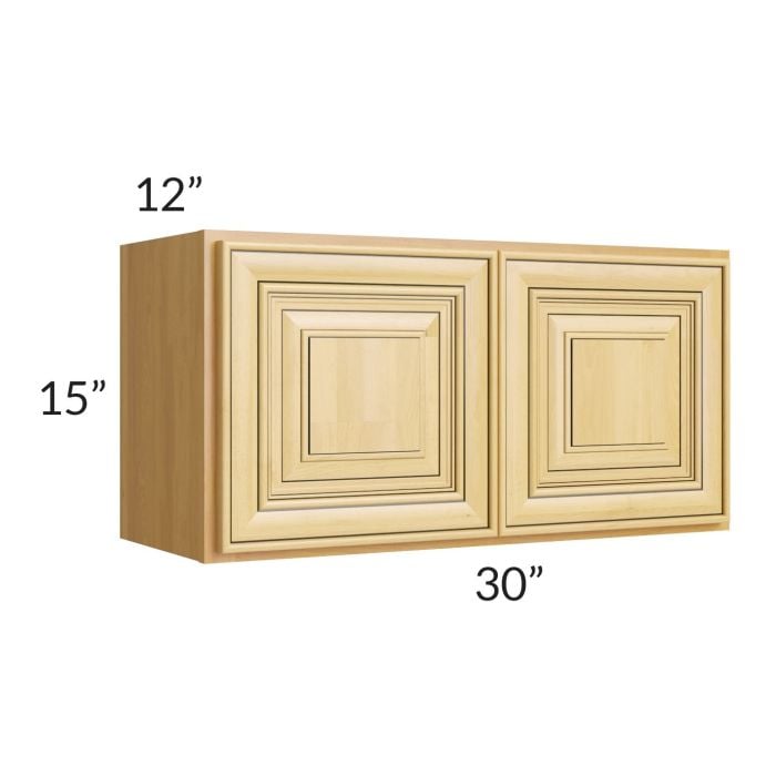 RTA Glazed Praline 30" x 15" Wall Cabinet