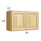 RTA Glazed Praline 30" x 18" Wall Cabinet