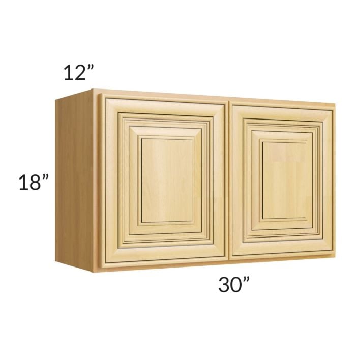 RTA Glazed Praline 30" x 18" Wall Cabinet