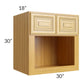 RTA Glazed Praline 30" x 30" Microwave Cabinet