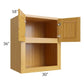 RTA Glazed Praline 30" x 36" Microwave Cabinet