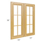 RTA Glazed Praline 30" x 36" Mullion Glass Door