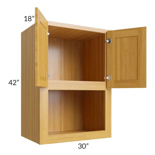 RTA Glazed Praline 30" x 42" Microwave Cabinet