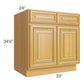 RTA Glazed Praline 33" Sink Base with 2 Decorative End Panels