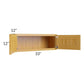 RTA Glazed Praline 33" x 12" Wall Cabinet