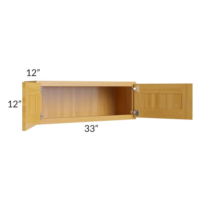 RTA Glazed Praline 33" x 12" Wall Cabinet