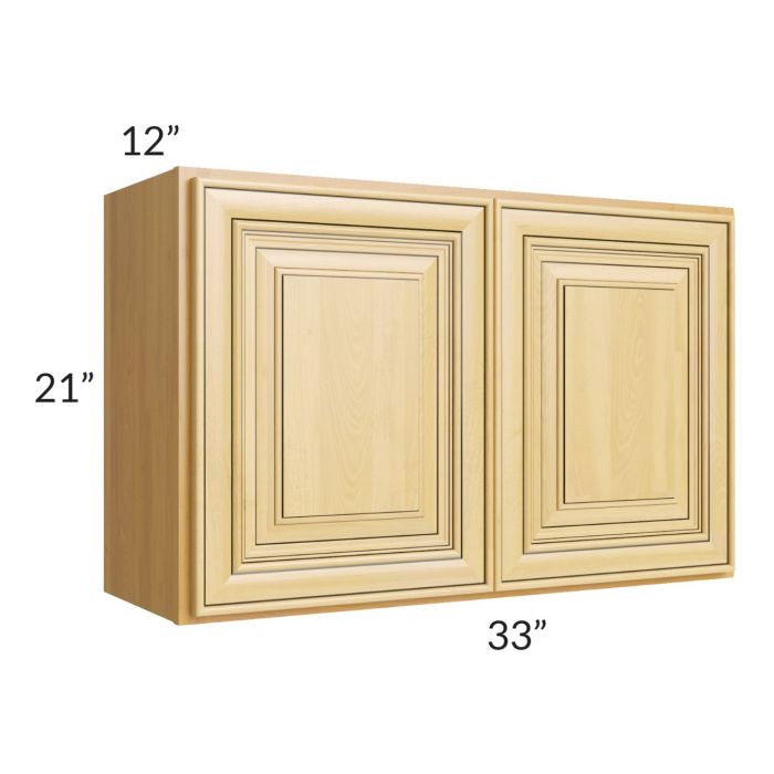 RTA Glazed Praline 33" x 21" Wall Cabinet