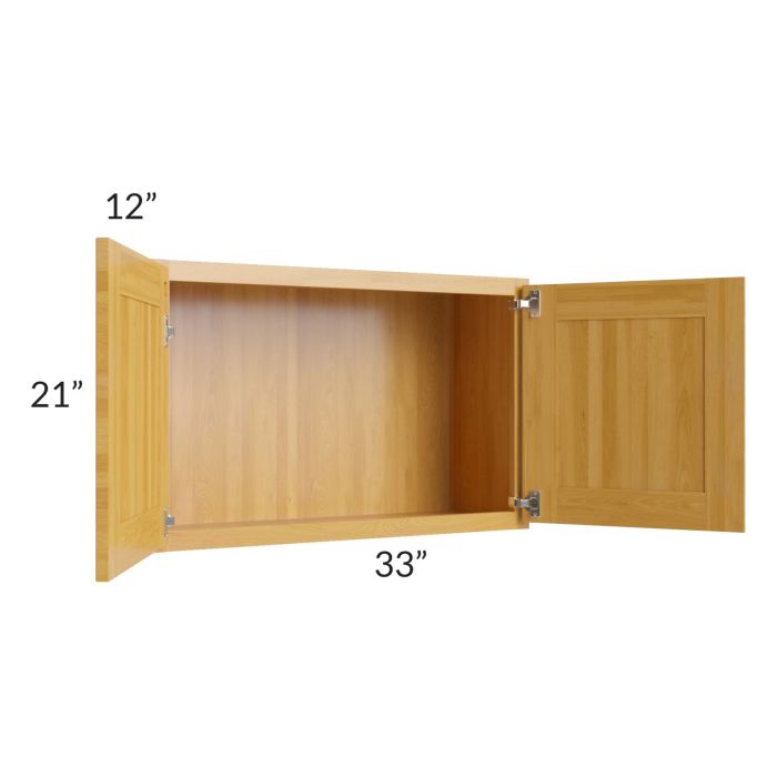 RTA Glazed Praline 33" x 21" Wall Cabinet