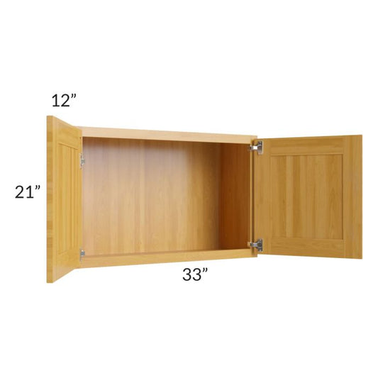 RTA Glazed Praline 33" x 21" Wall Cabinet