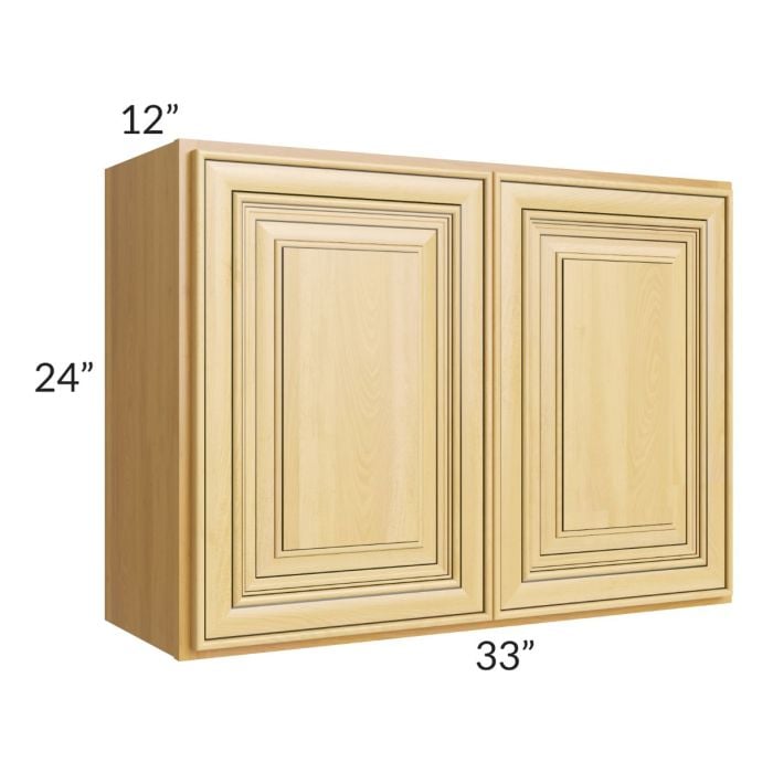 RTA Glazed Praline 33" x 24" Wall Cabinet