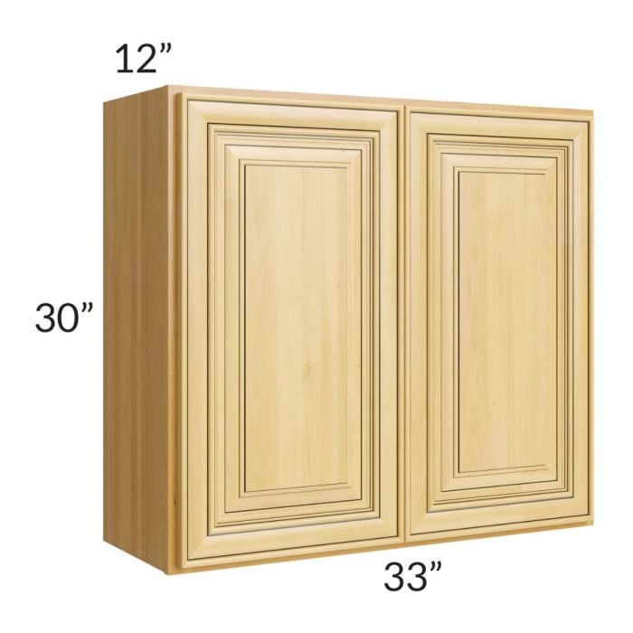 RTA Glazed Praline 33" x 30" Wall Cabinet