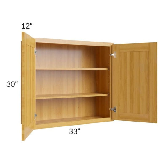 RTA Glazed Praline 33" x 30" Wall Cabinet