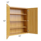RTA Glazed Praline 33" x 42" Wall Cabinet with 1 Decorative End Panel