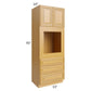 RTA Glazed Praline 33" x 90" Universal Oven Cabinet