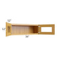 RTA Glazed Praline 36" x 12" Decorative Wall Cabinet with Beveled Glass