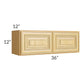 RTA Glazed Praline 36" x 12" Wall Cabinet